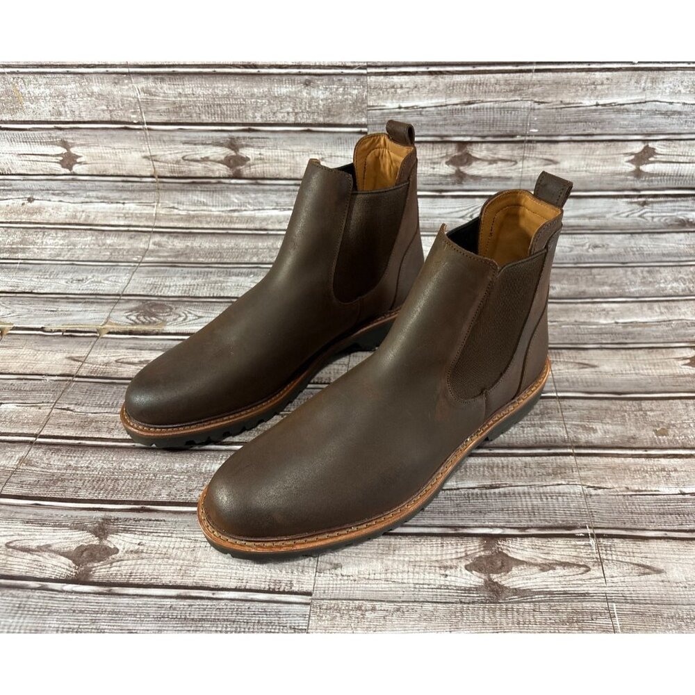 Allen Edmonds Grafton Snuff Suede Chelsea Boot sz 11 D color brown NEW mspr $449